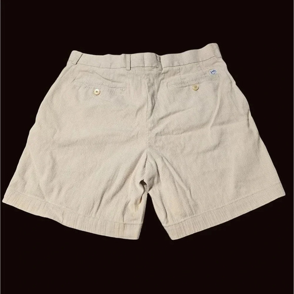 Southern Tide The Skipjack Flat Front Corded Shorts 36 Waist 7" Inseam Beige - Picture 2 of 9
